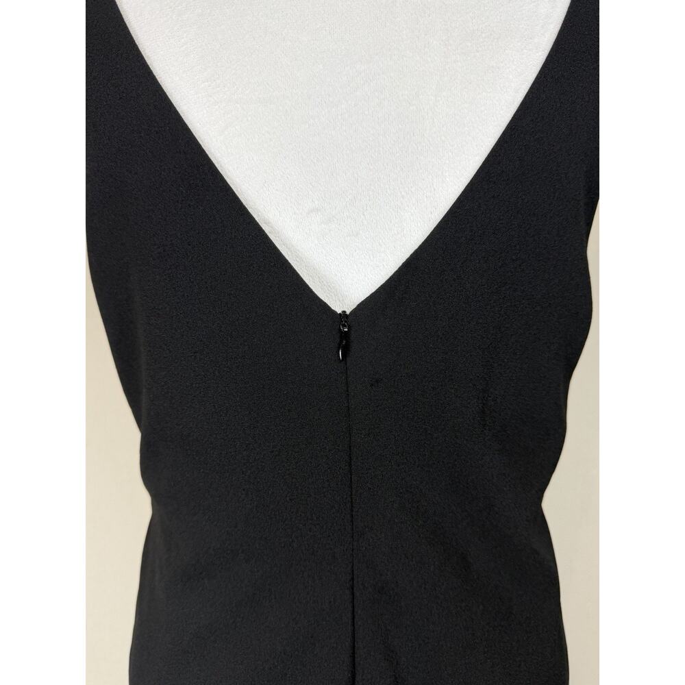 Lulu's Sz XL Black Dress Sexy Midi Bodycon Sleeveless Classic Classy Old Money - Picture 7 of 16